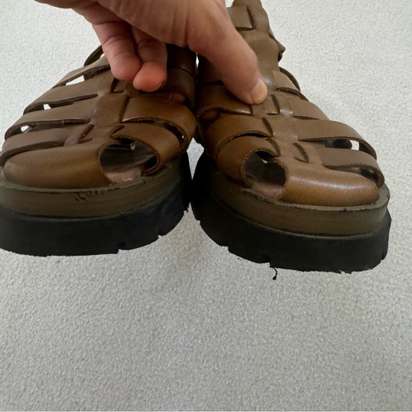 Free People Delaney Fisherman Platformsandal shoes‎ leather size 40 - Picture 5 of 9